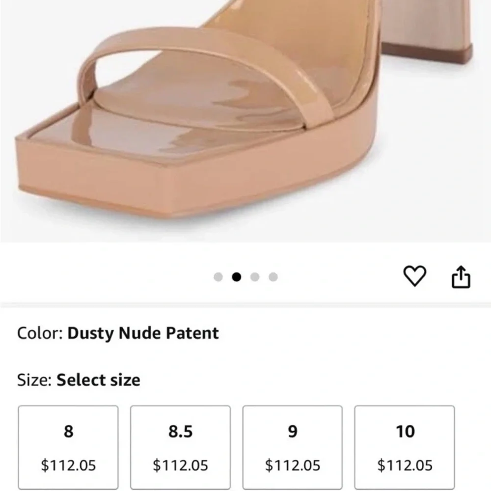 Jeffrey Campbell Hustler Dusty Nude Patent Strappy Heels - Picture 6 of 11